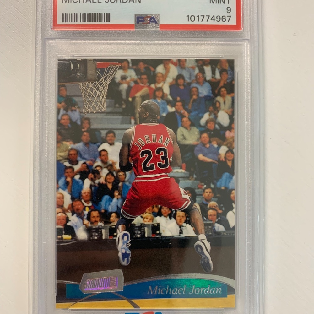 Michael Jordan Basketball Trading Card - Red